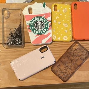 iPhone X phone cases. Gently used. All for $15